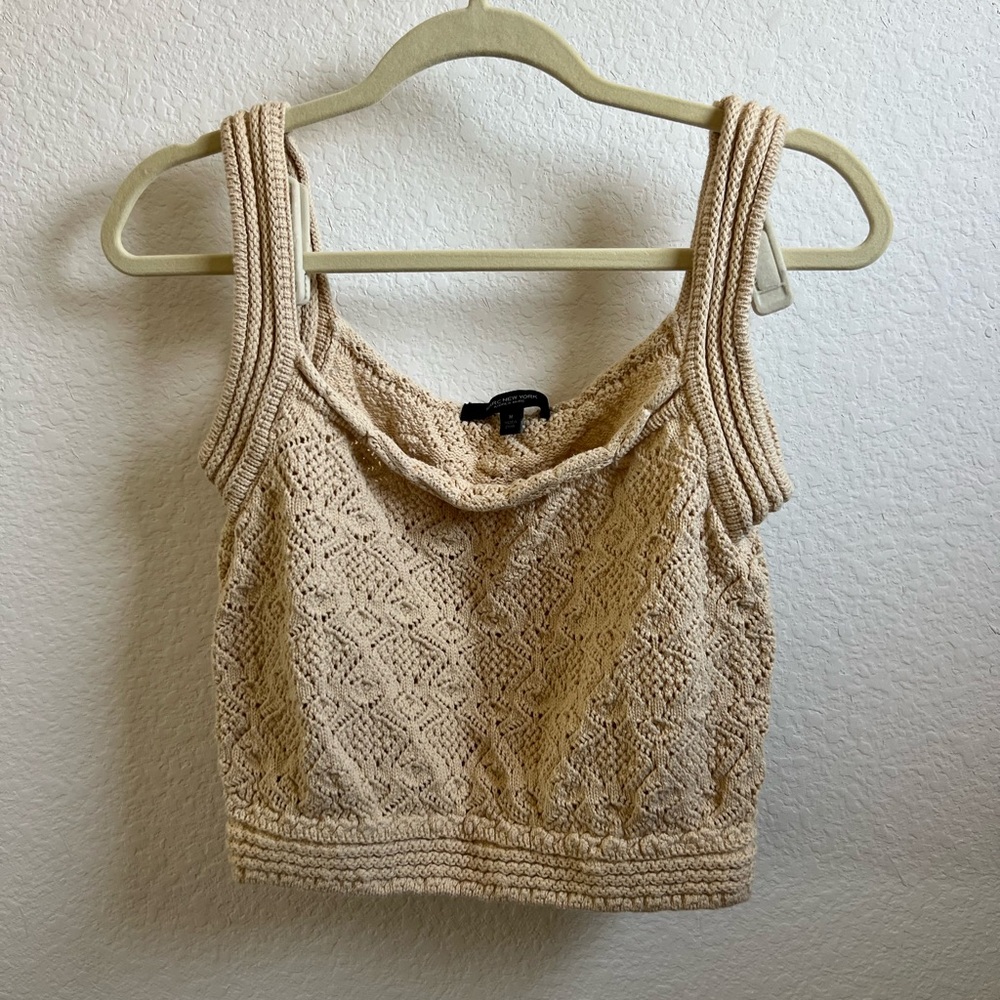Women's Crochet Knit Tank Top